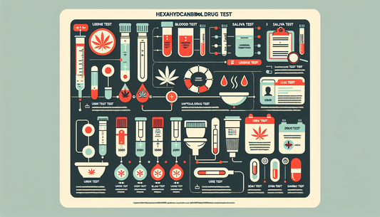 Acest infografic E-Euphoria Vape Romania ilustrează teste de droguri pentru produse alternative de canabinoizi legale, inclusiv HHC, THC-P, CBND și CB9.