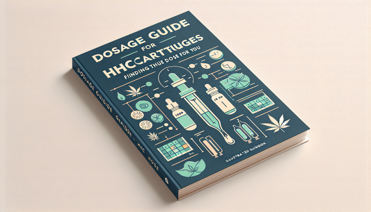 Ghid albastru "Dosage Guide for HHC Cartridges" despre produsele E-Euphoria Vape Romania, alternative legale de canabinoizi HHC, HHC-O, THC-P, CBND.